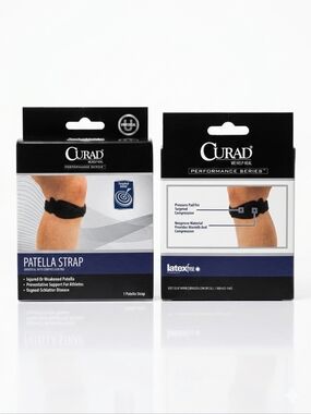 🆕️🛍FREE W PURCHASE🛍CURAD Patella Strap - Black Knee Support